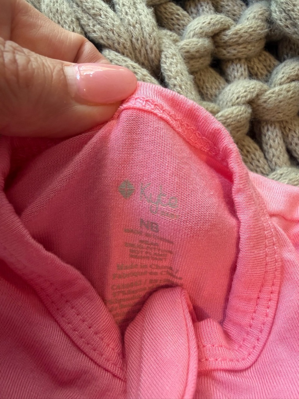 Kyte BABY Pink Footed Zippered Pajama Sleeper - Picture 3 of 3
